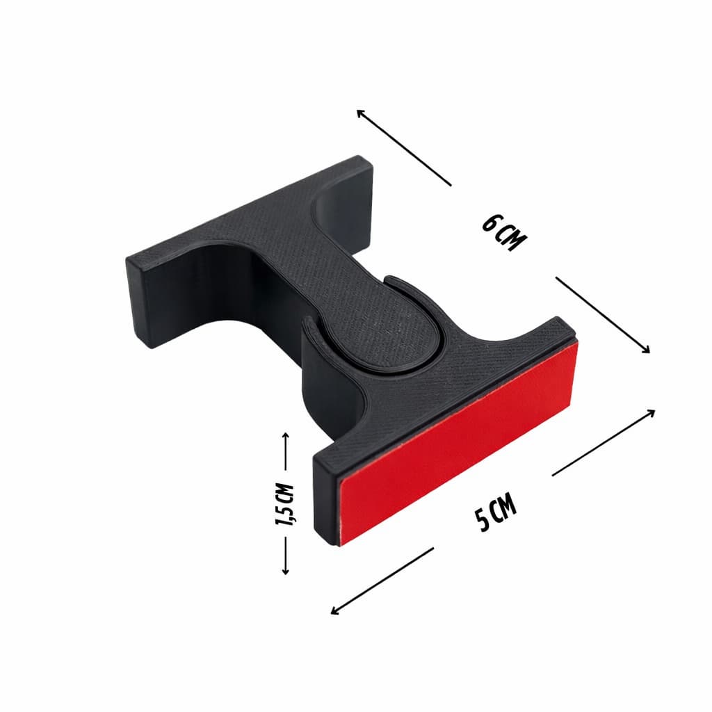 Trava de Porta Adesiva Sem Furo | Batente Protetor Anti-Impacto | Instalação Rápida - Impressão 3D