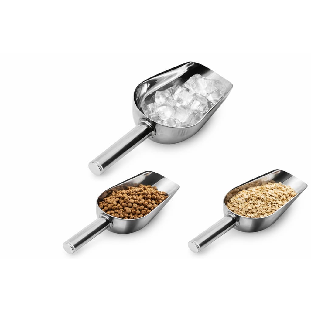 Pá de Gelo Inox Multiuso – Uso em Cozinha, Bar, Ração e Grãos | Prática e Durável