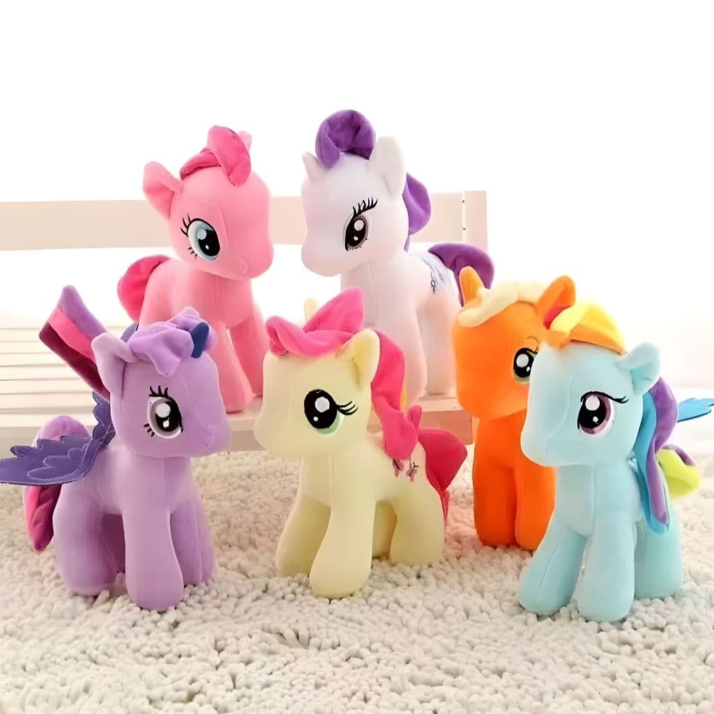 Pelúcia My Little Pony 25cm – Boneca de Pelúcia Fofa para Crianças - Cavalo De Pelúcia  Antialérgico