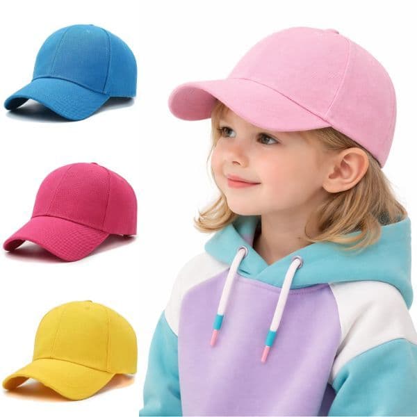 Bone Infantil Boné Chapéu Menino 2 a 10 Anos Liso Aba Curva Boné Liso