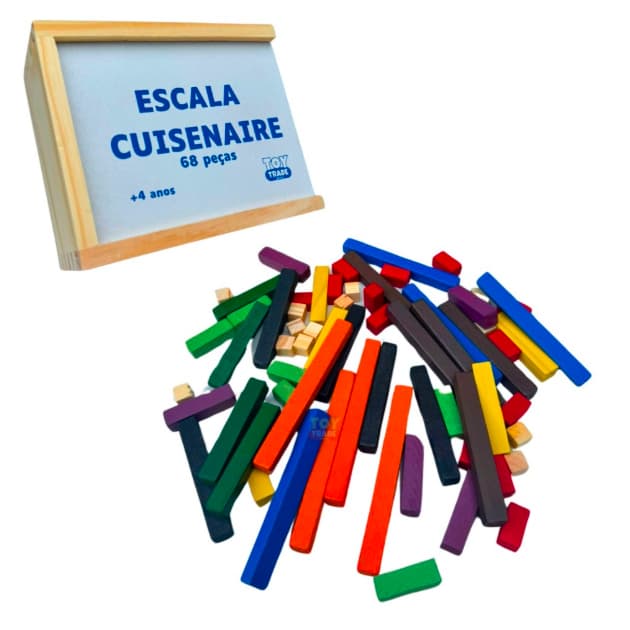 Escala 68 Peças em Madeira Toy Trade – Brinquedo Educativo de Equilíbrio, Coordenação Motora e Raciocínio para Crianças