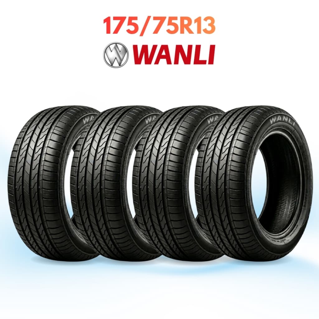 Jogo de Pneu Novo Aro 13 Wanli 175/75R13 Custo Benefício Alto Rendimento