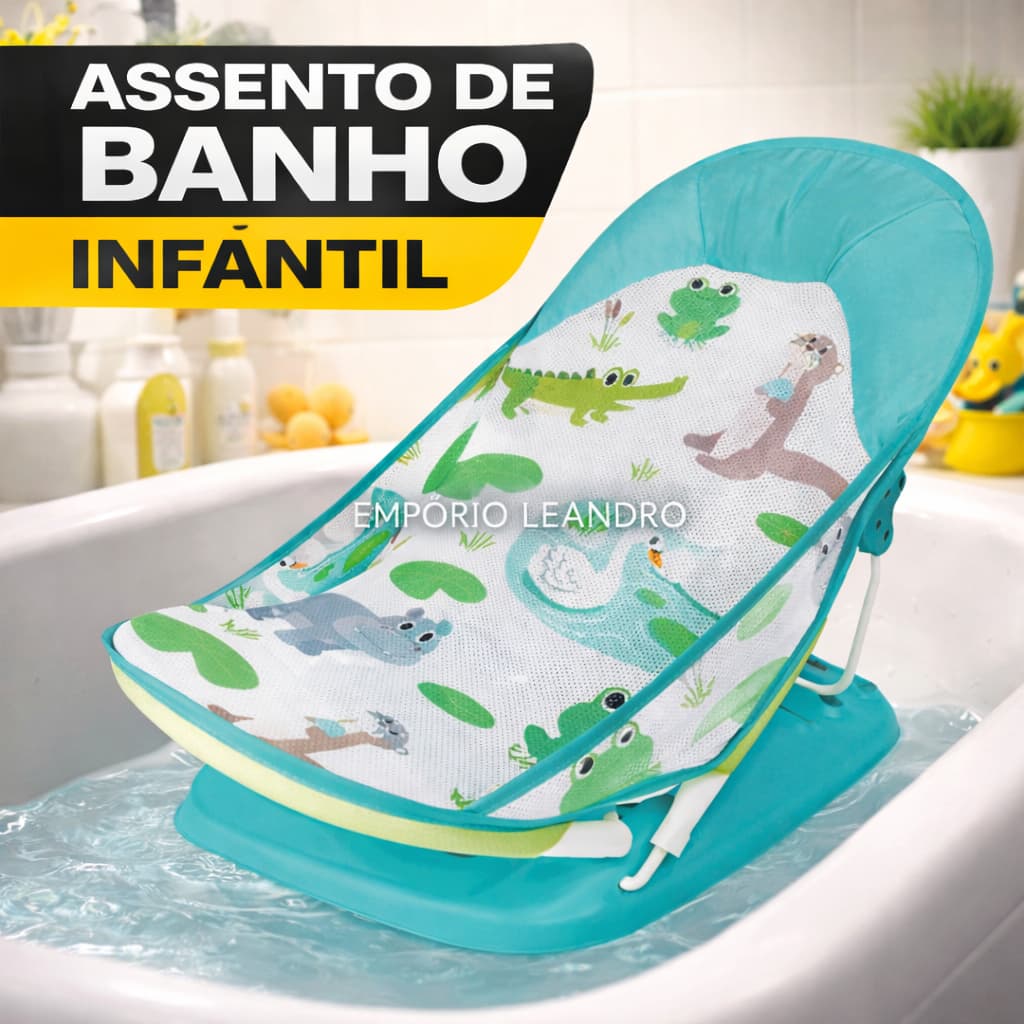 Cadeira de Balanço Infantil | Assento Suporte de Banho para Bebês Banheira