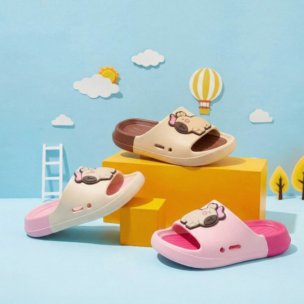 Chinelo Slide Infantil Capivara Menina Chinelo Confortável Leve Nuvem Promoção Envio Imediato