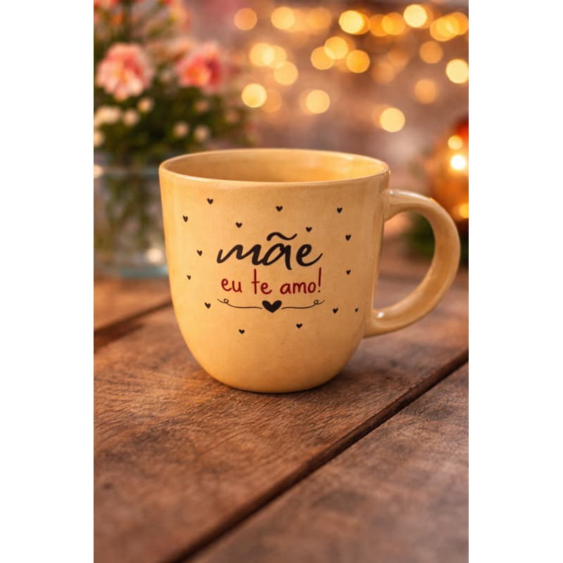 Caneca personalizada mãe eu te amo 397ml