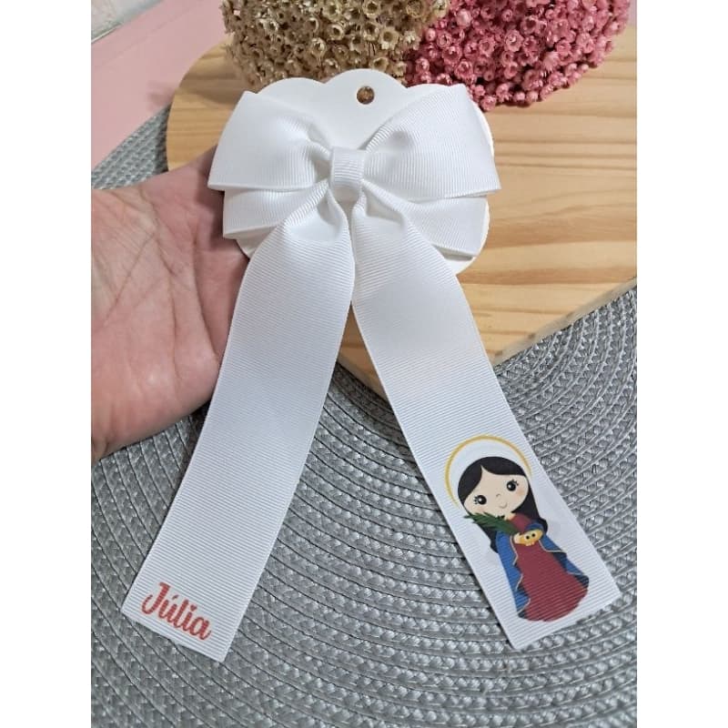 Laço Santa Luzia, Laço Religioso, Laço Infantil, Laço Personalizado.