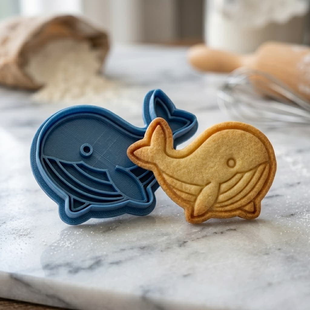 Cortador Biscoito Baleia Confeitaria Fondant Pasta Americana Alta Precisão