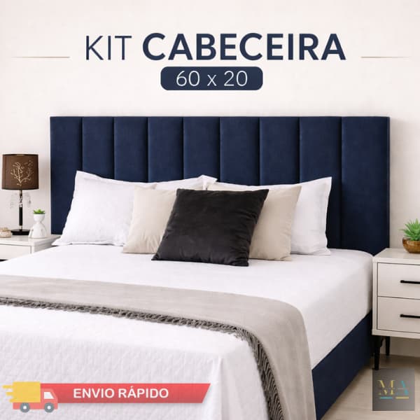 Kit 12 Cabeceiras Para Cama King Auto Colante Em Suede 60x20 Suede ( Envio Imediato )