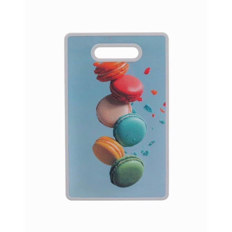 Tabua de Corte Resistente para Carne, Legumes, Frutas e Queijo Plástico Estampado 36 x 22 cm