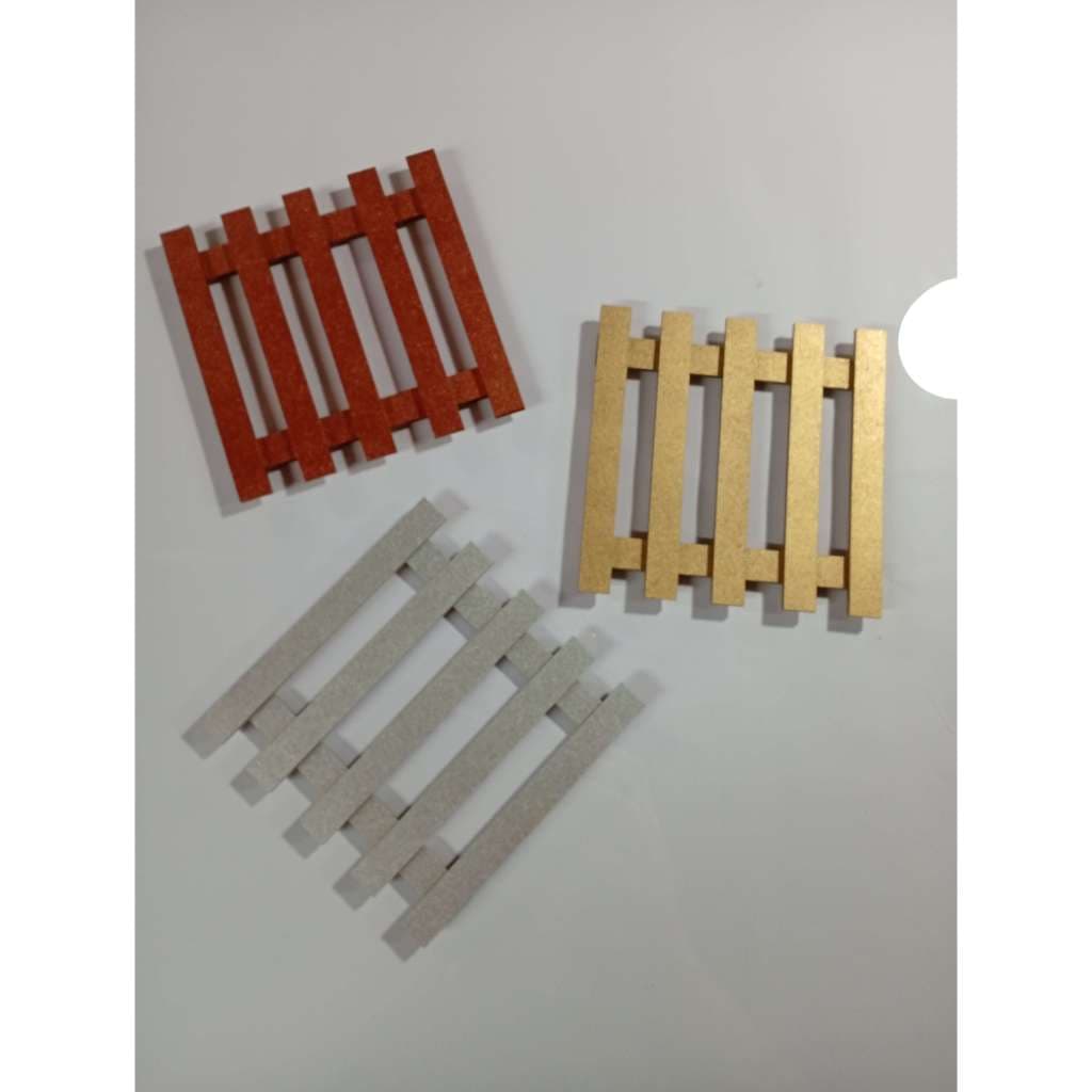 Kit 4 Apoio Descanso Suporte De Panela Prato Mesa Grade 11cm várias cores