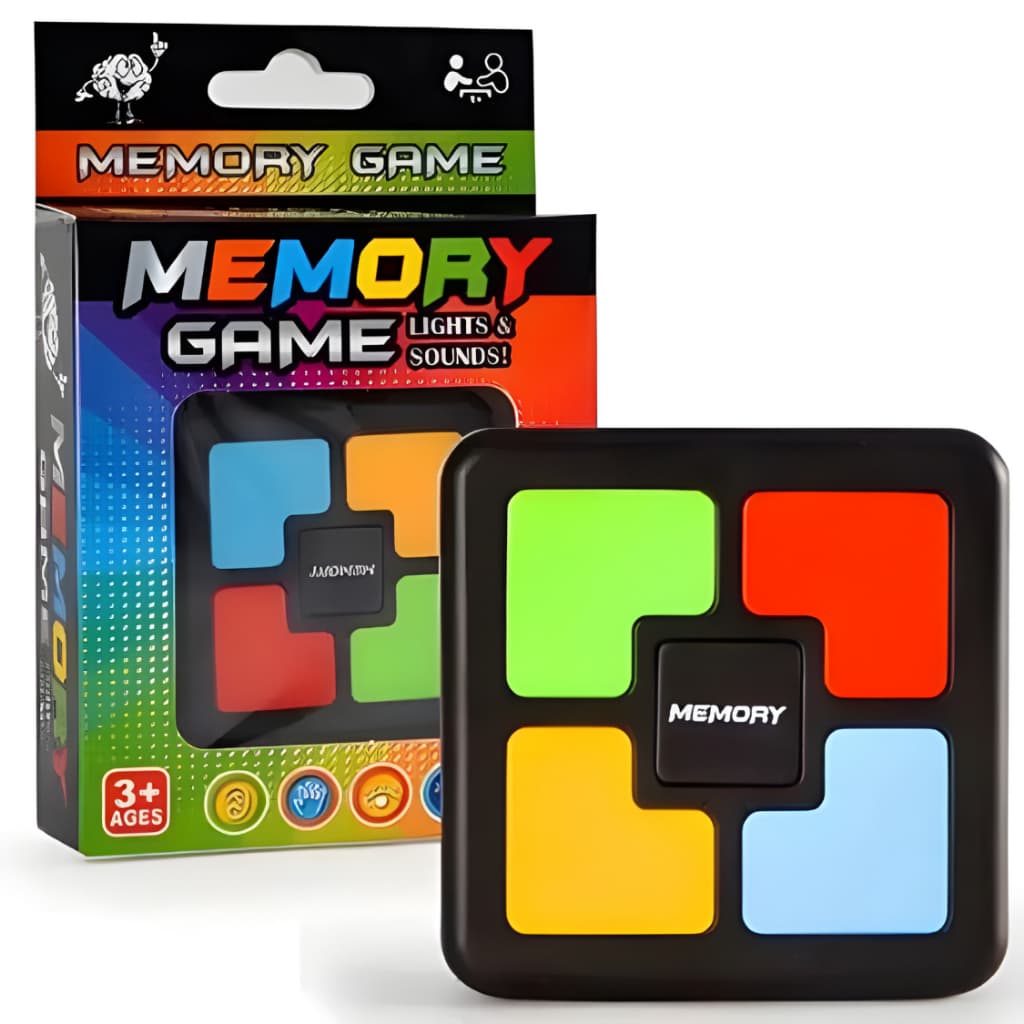 Jogo Da Memoria Brinquedo Educativo Sonoro Visual Memory Game Tipo Genius Luz E Som Pura Nostalgia
