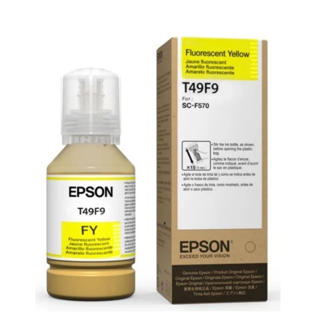 T49F9 / T49F920 - Tinta Sublimática Epson UltraChrome DS 140ml - Amarelo Fluorescente (venc 2022) com garantia
