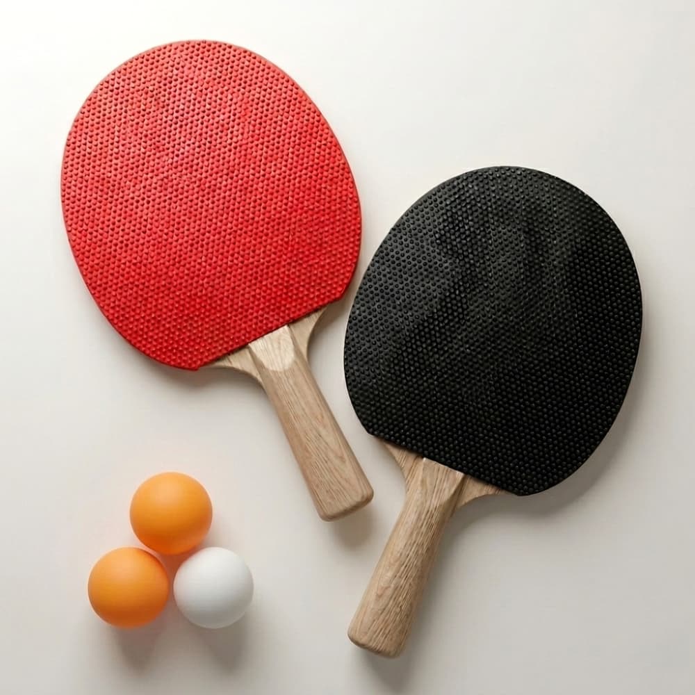Kit 2 Raquetes + 3 Bolinhas Ping Pong Tênis De Mesa Completo