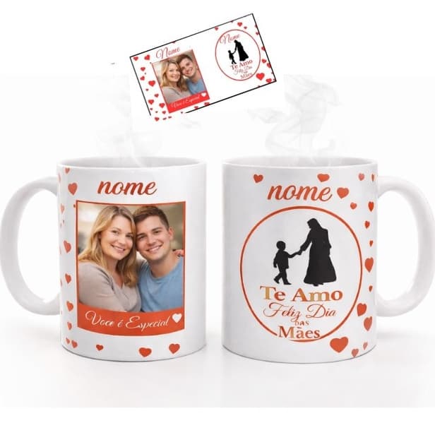 caneca_personalizada_ com_Foto Nome_ caneca_ dia das _mães presente dia _das mães
