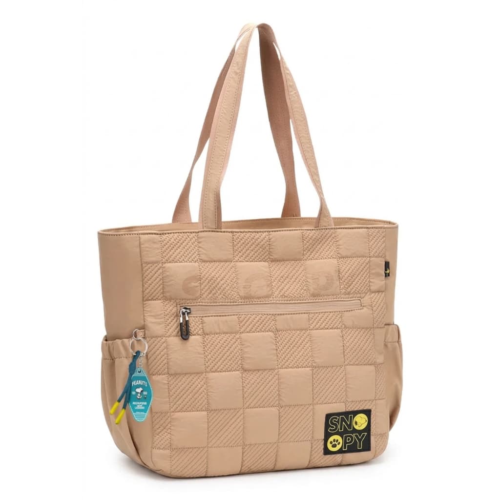 Bolsa Tote Feminina Snoopy Matelassê