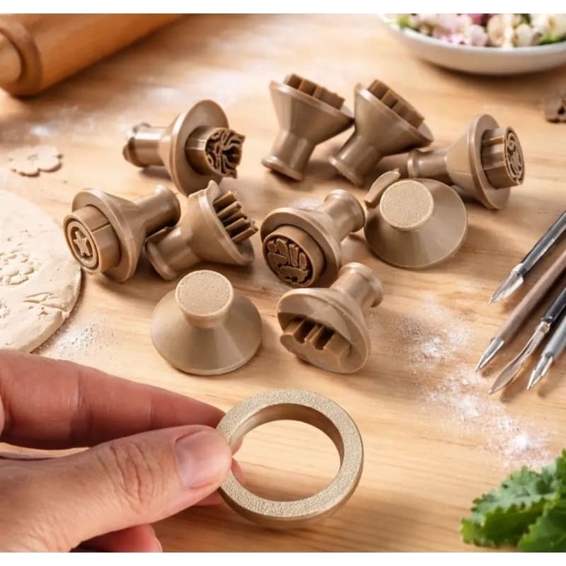 Textura Carimbo Marcador Molde Argila Massas Cerâmica Biscuit Escultura Modelagem