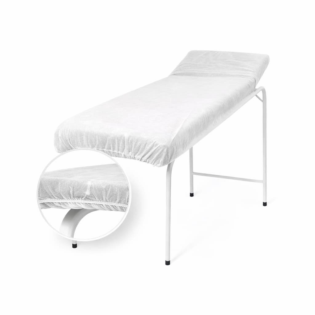 Lençol Descartável TNT Elástico 2,00x0,90 20g Kit 10 Unidades Para Maca Estética Clínica Massagem