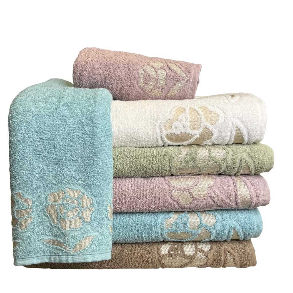 Kit duas toalhas de Banho, banhão, 100% algodão, 490g, 72x150cm, com efeito decorativo na barra, super macia e especial.