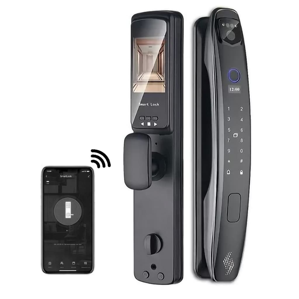 Fechadura Digital Inteligente Controle Pelo Celular Biometria Facial Ideal Airbnb Residência
