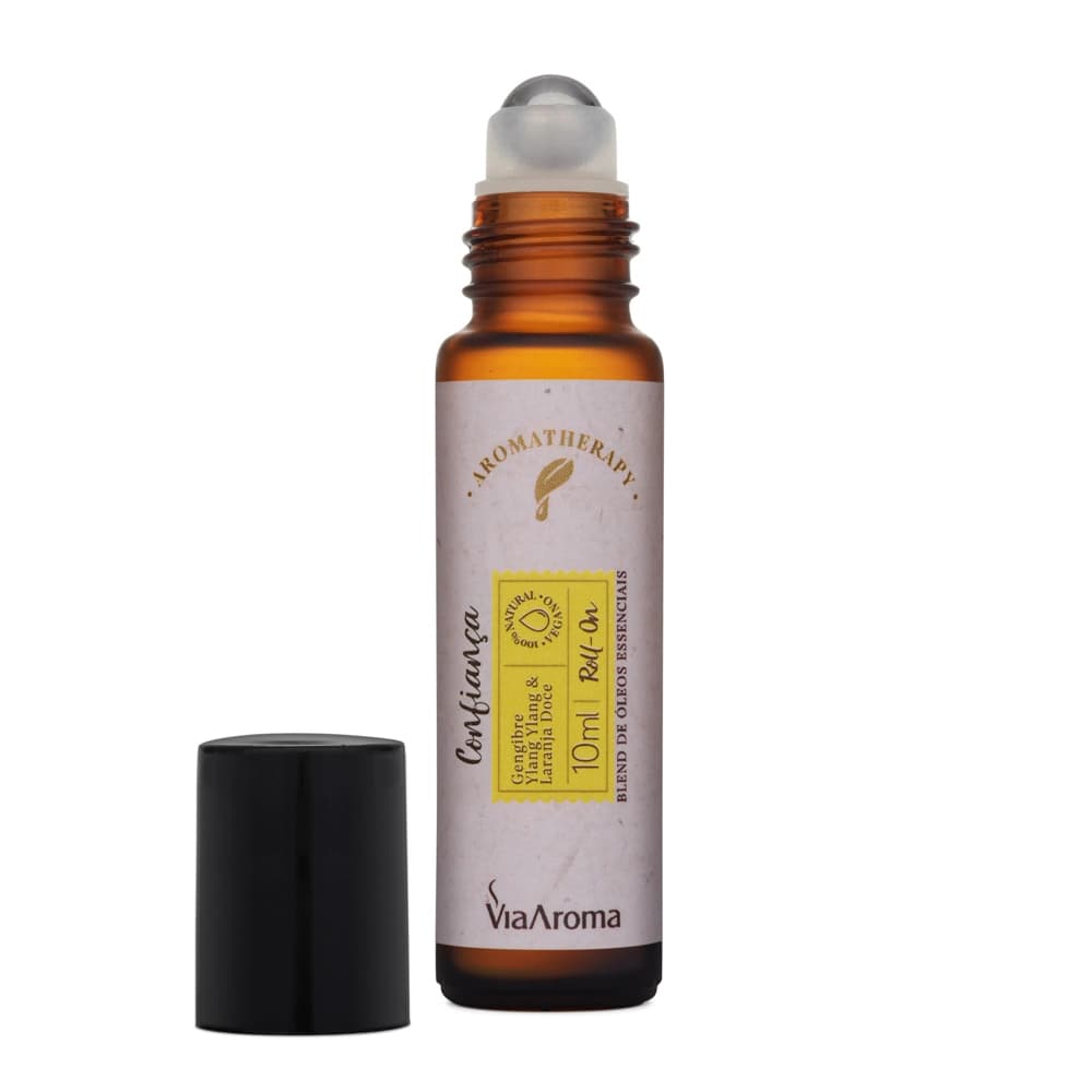 Roll-On Confiança Via Aroma 10ml | Óleos Essenciais | Energia, Coragem e Bem-Estar
