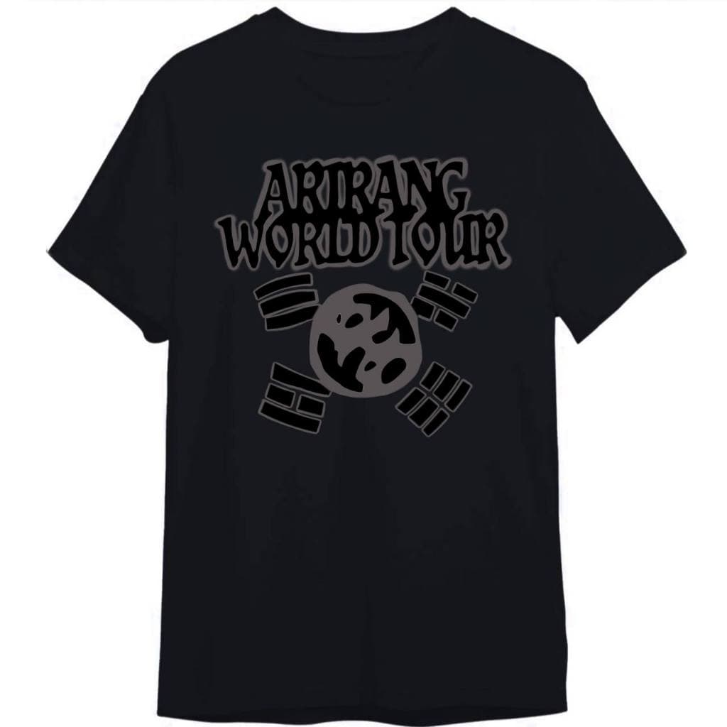 Camiseta BTS Arirang World Tour FanMade Kpop Frente Premium Algodão HD