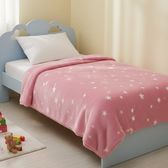 Manta Brilha No Escuro Cobertor Infantil Fluorescente 1,50x2,00
