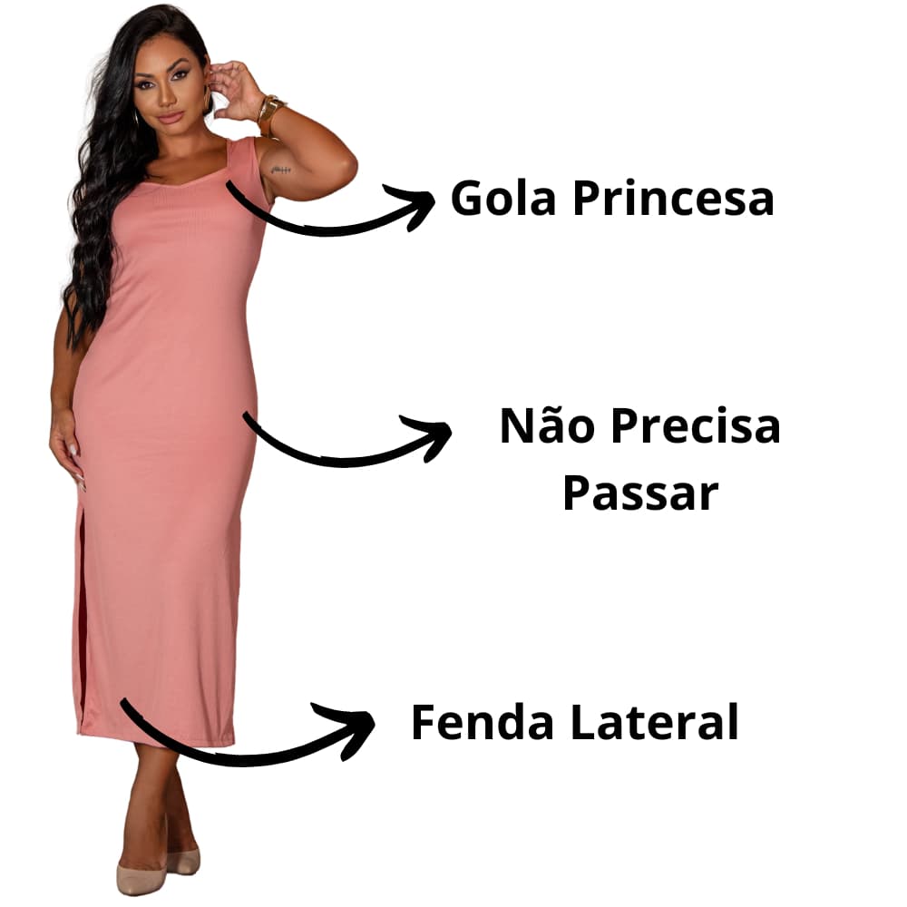 Vestido Básico Versátil Feminino Casual Dia Dia Moderno Confortável Elegante