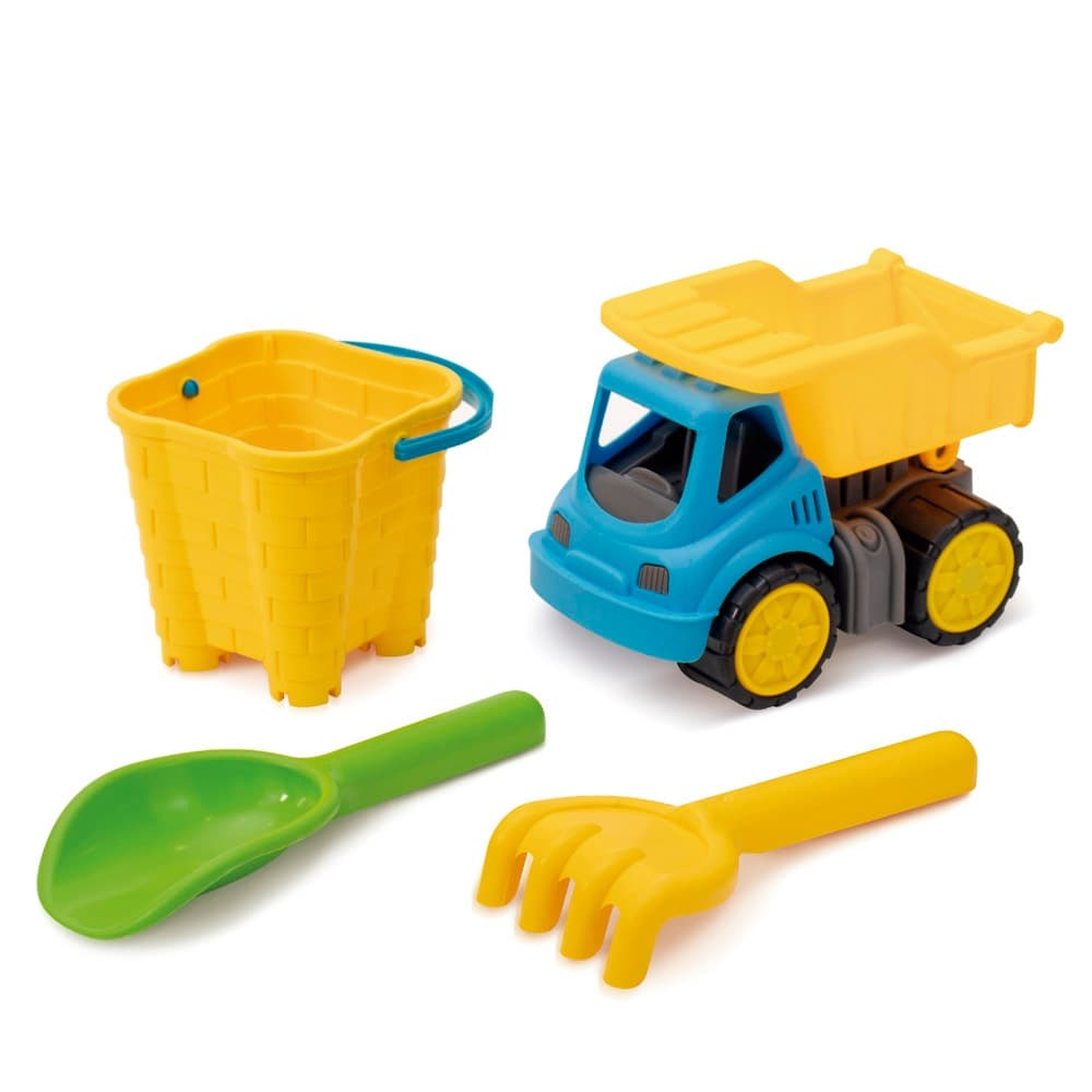 Kit Brinquedo de Praia Beach Truck Set Pimpi Caminhão Basculante Colorido