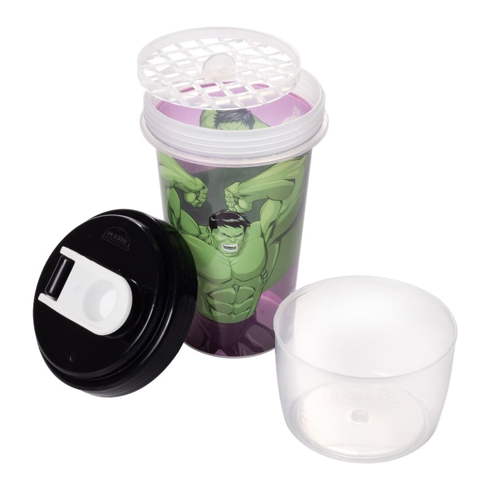 Copo Infantil Mini Shakeira Heróis 320ml - Plasútil Hulk