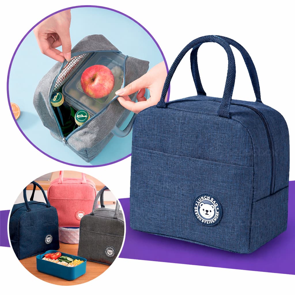 Bolsa De Mão Termica Passeio Lanches Fitness Porta Alimentos