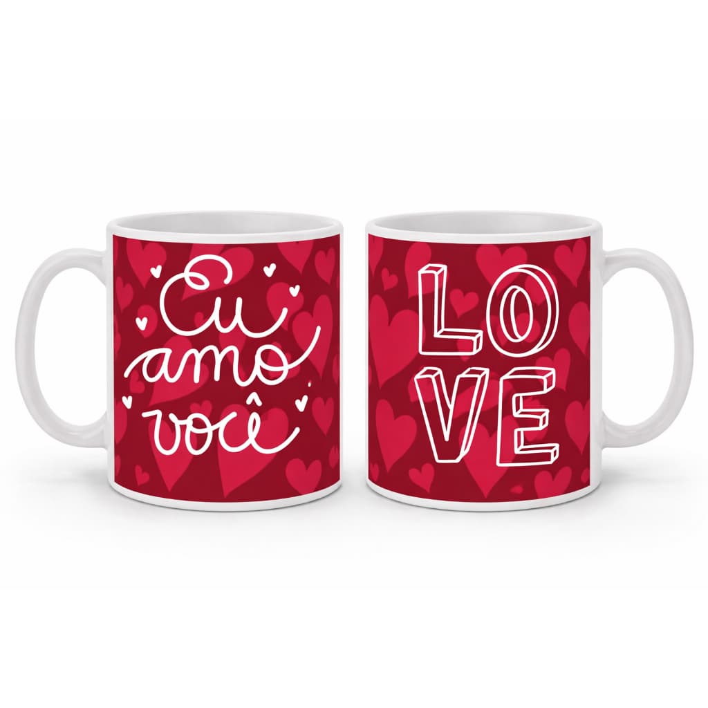 Caneca porcelana - Love te amo