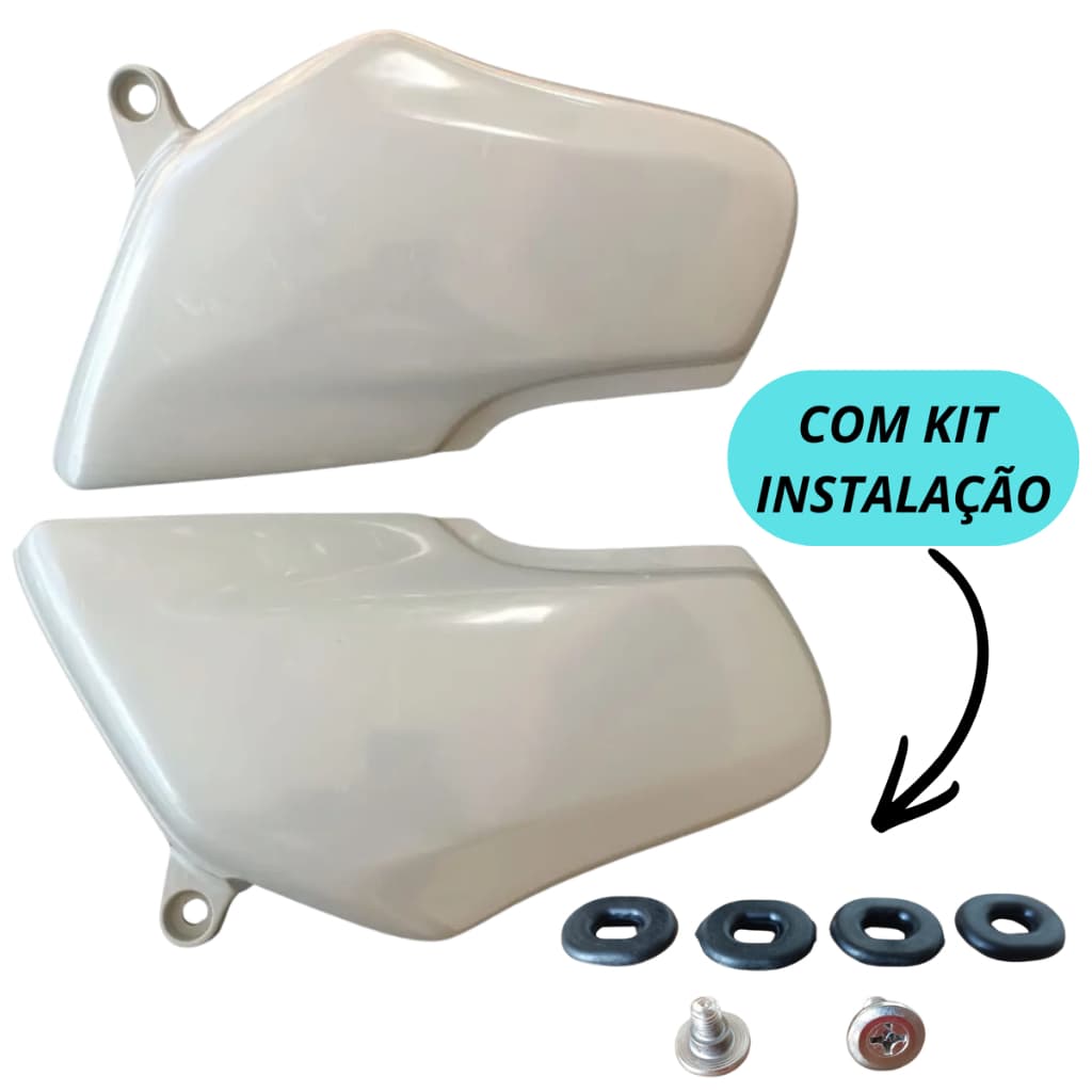 Par Lateral Titan 125 Ano 95/96/97/98/99 Sem Pintura Com Parafusos e Borrachas