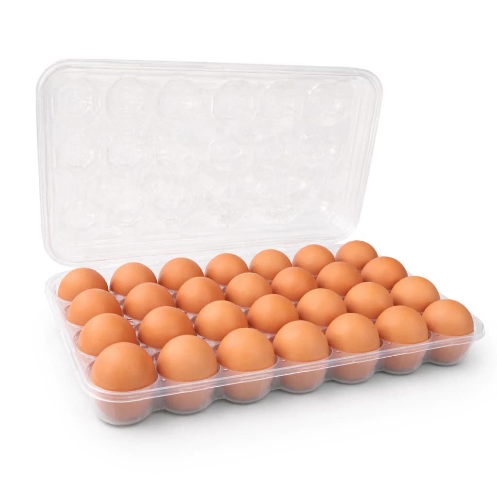 Organizador Porta Ovos de Geladeira Armazena 24 Ovos Gaveteiro Empilhável Casa e Cozinha-HA754