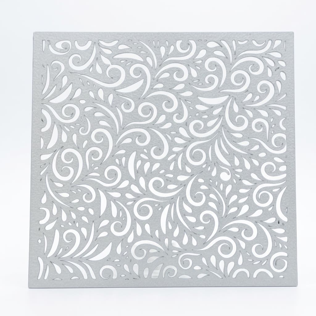 Stencil Arabesco Voluta Brinclinc 18x18cm | Bolo Casamento Confeitaria Aerografia Artesanato