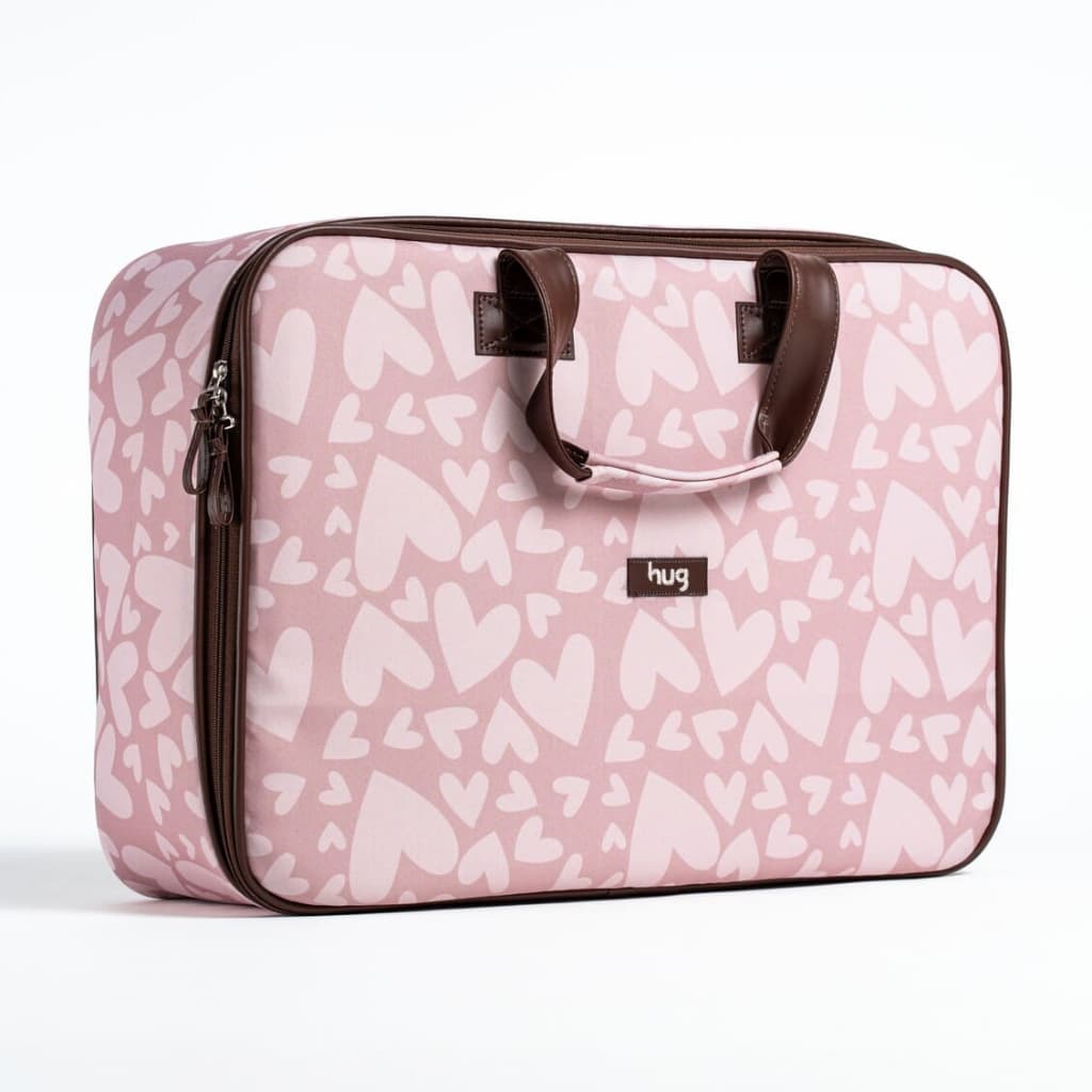 Mala Maternidade De Mão Coração Rosa Hug