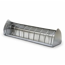 Comedouro para Codornas e Pintinhos 30cm Galvanizado Anti Desperdício