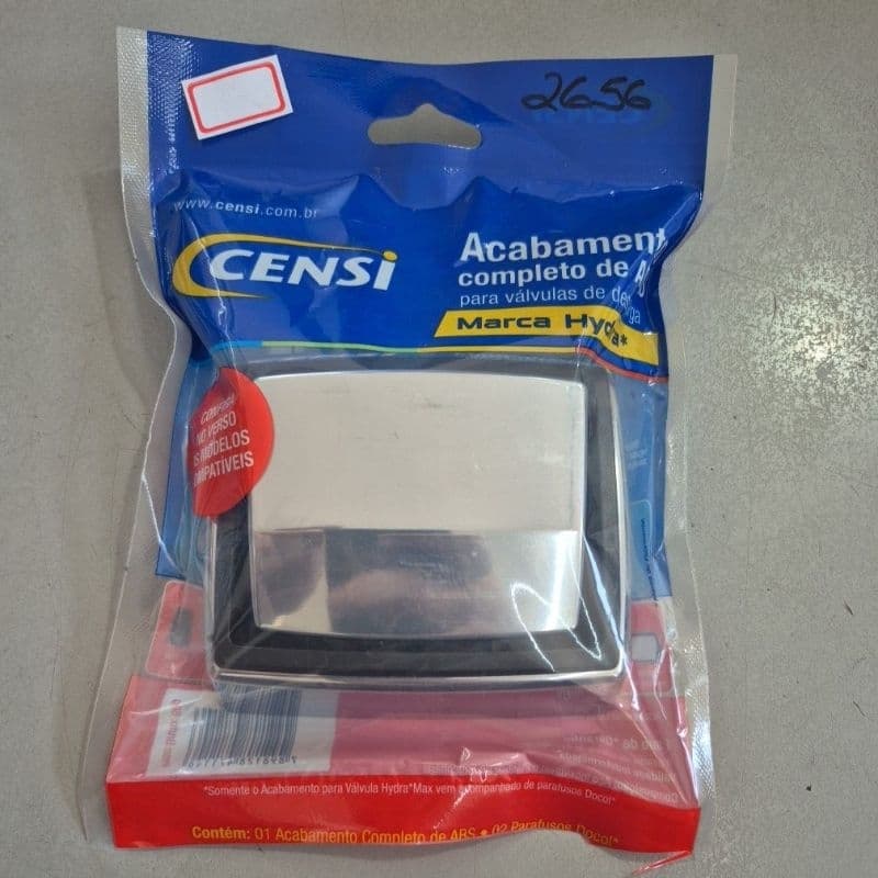 Censi acabamento valvula Hydra Max cor cromado abs