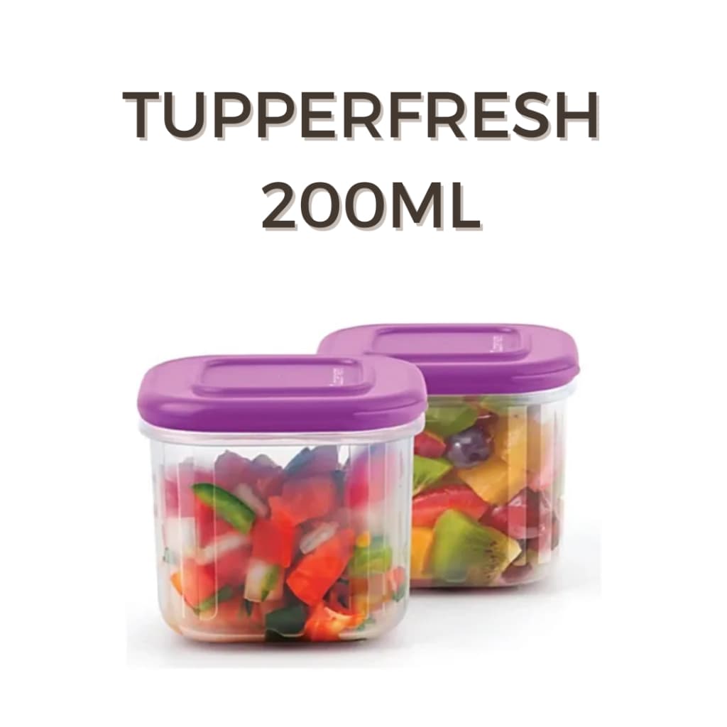 TUPPERFRESH 200ML ROXA TUPPERWARE ORIGINAL POTINHO PEQUENO PORTÁTIL DE BOLSA TAPAUÉ