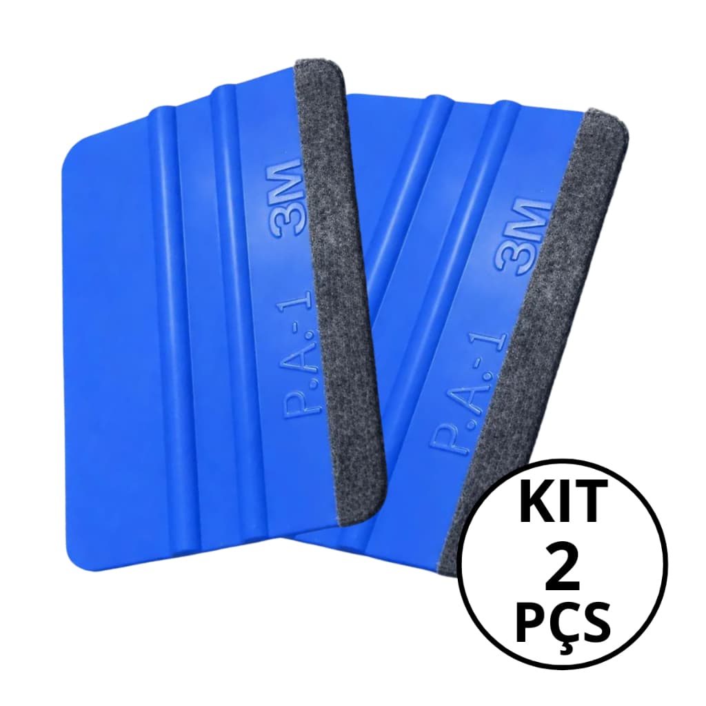 Kit 2 Espátulas 3M Com Feltro Para Insulfilm Envelopamento Vinil e Adesivos