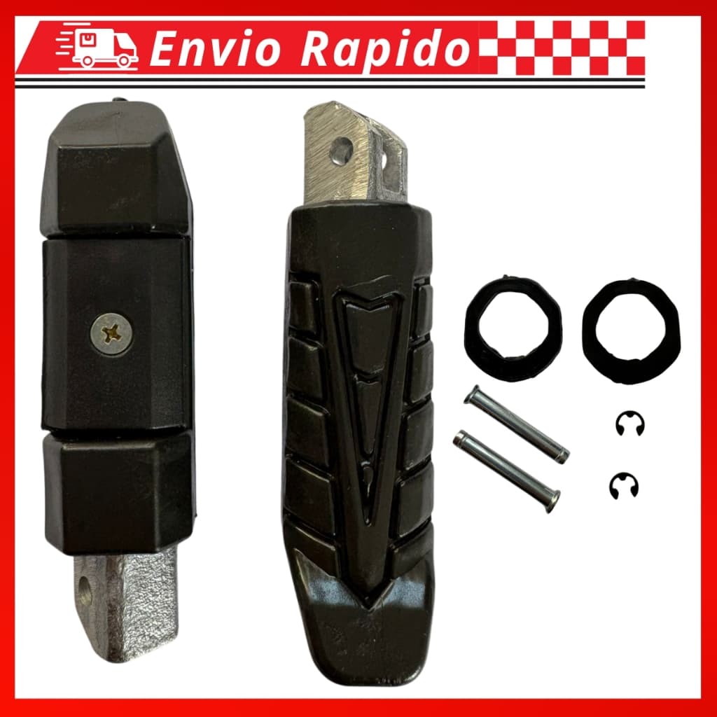 Par Pedaleira Pe Apoio Traseira Titan160 Fan160 Start160 2016 á 2024 Cb 250f Twister Modelo Original
