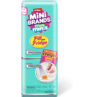 Mini geladeira zuru mini brands fill the fridge- turquesa