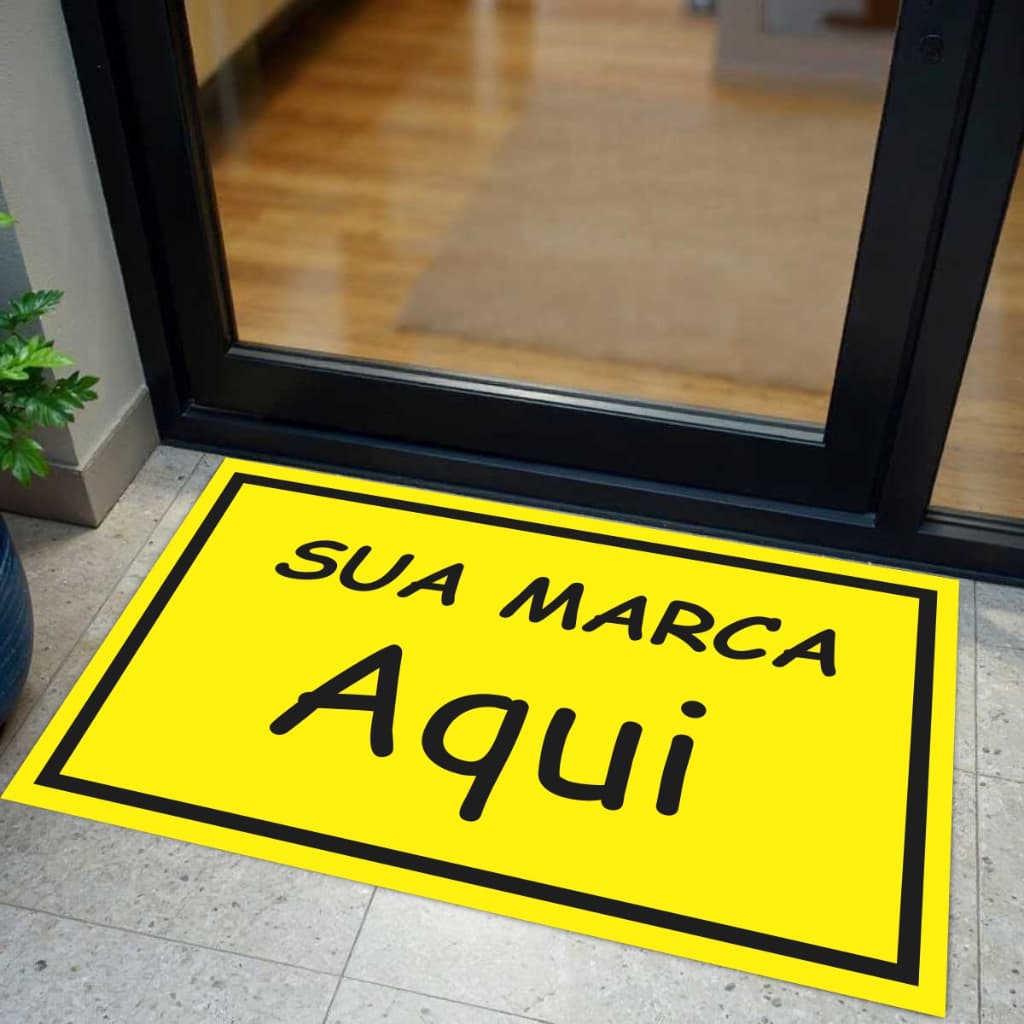 Capacho Personalizado Advocacia Antiderrapnte 60x40 Tapete para Porta Escritório