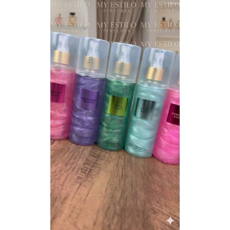 body splash Shimmer com brilho body Splash das famosas