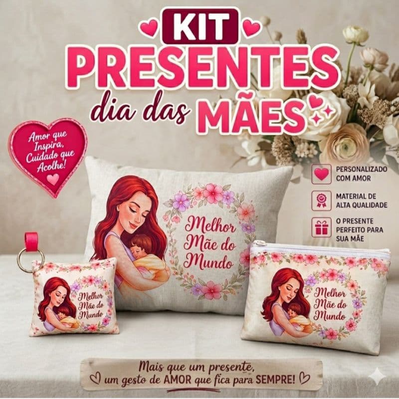 kit dia das mães-presente personalizado dia das mães