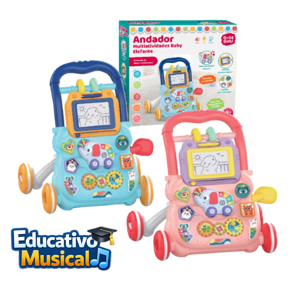 Andador Educativo Musical Infantil – Primeiros Passinhos Bebê 7 Meses Menino Menina”
