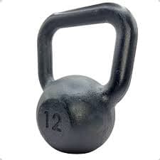 Kettlebell 12kg Ferro Pintado Academia Funcional Cross Training