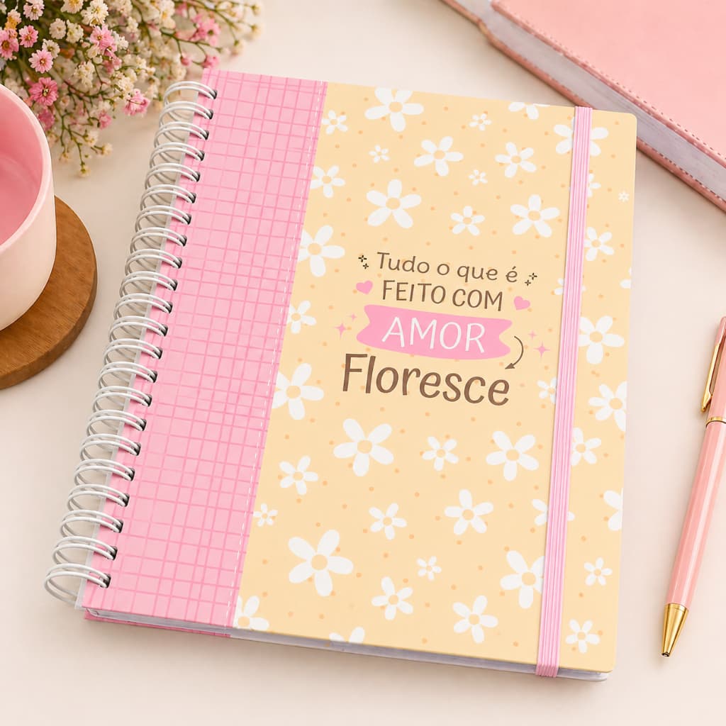 Agenda  Permanente + Planner Diário com tarefas