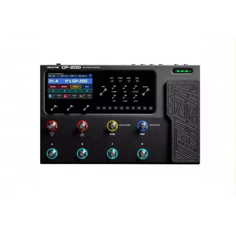 Pedaleira VALETON GP-200 Modelador de Amplificador de Guitarra e Baixo com Simulação IR, Multi-Efeitos, Fonte de Aliment