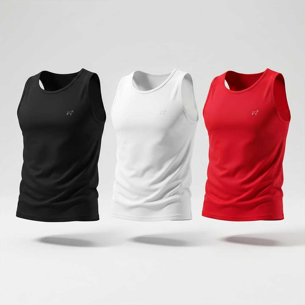 Kit 3 Regata Dry Fit Masculina Lisa Academia Esporte Treino Parvori