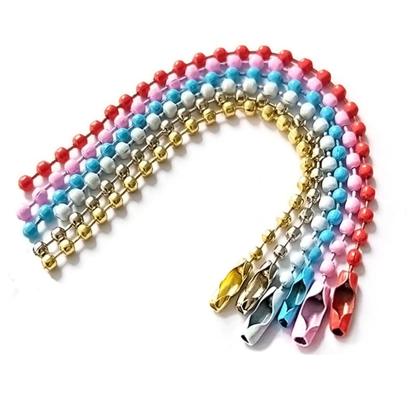 70 pcs Corrente De Bolinha Ferro Com Canoa 10cm Tag Chaveiro